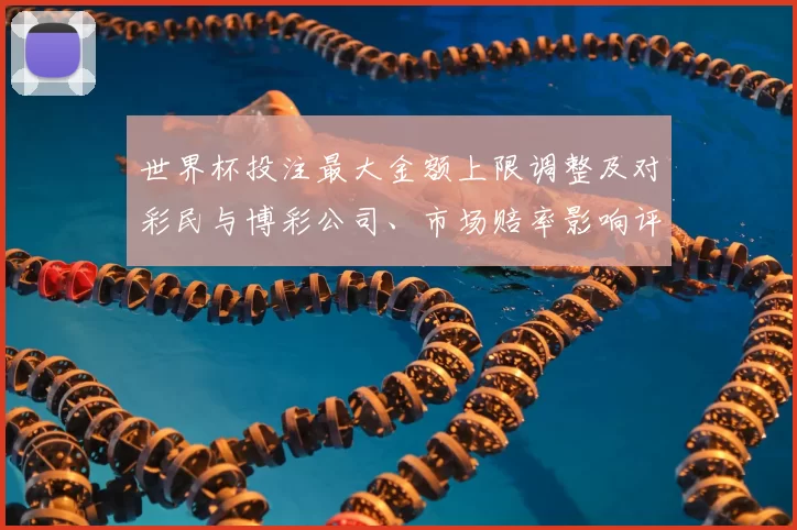 世界杯投注最大金额上限调整及对彩民与博彩公司、市场赔率影响评估